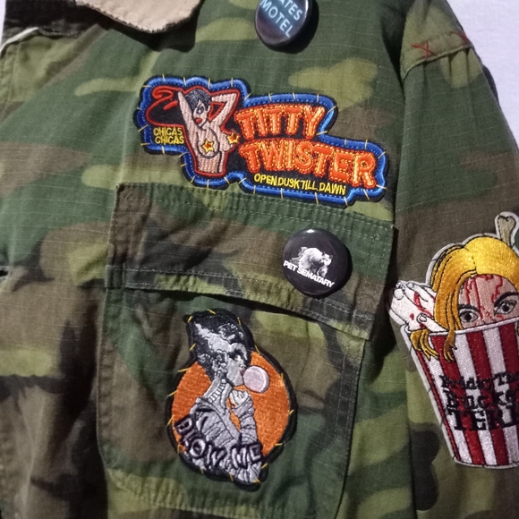 Ultimate Horror lovers custom OOAK Rage camo jacket! SOLD@hosted store - Picture 10 of 16